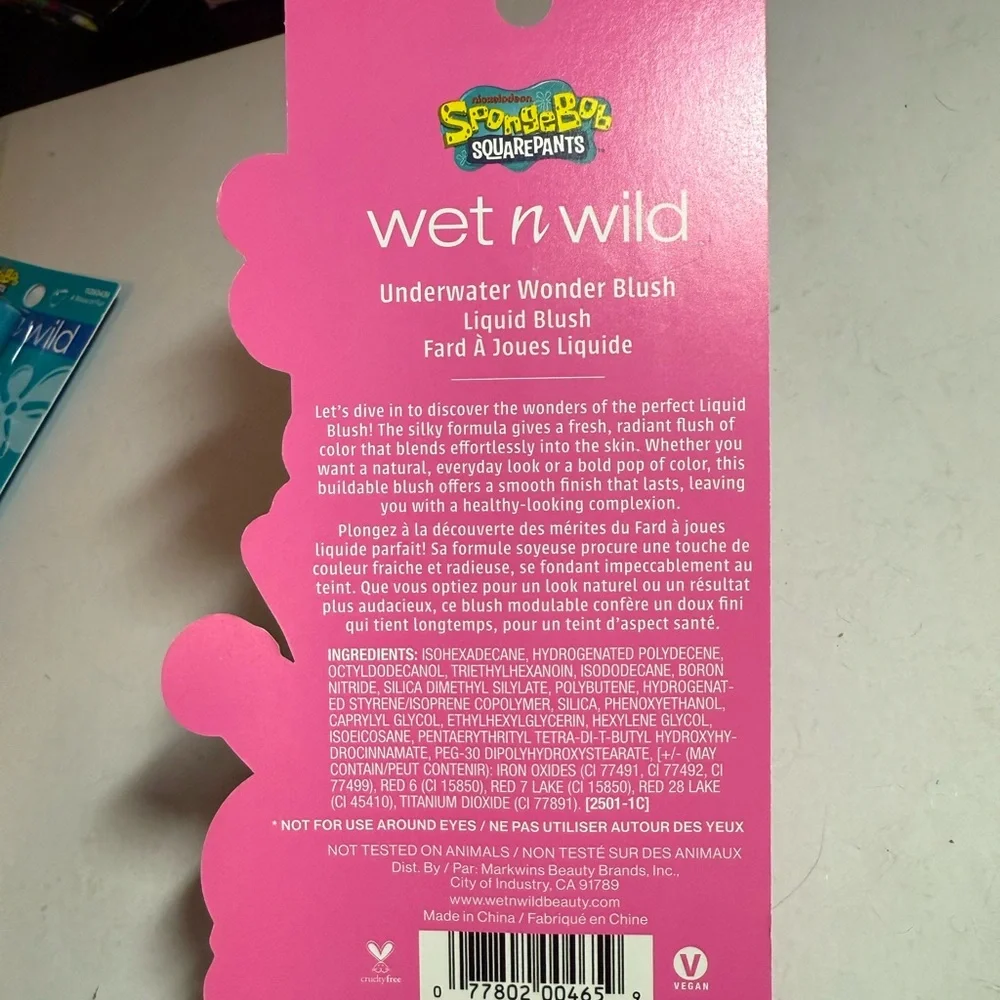 Wet N Wild x Nickelodeon-SpongeBob Underwater Wonder Liquid Blush-Rock Star NWT